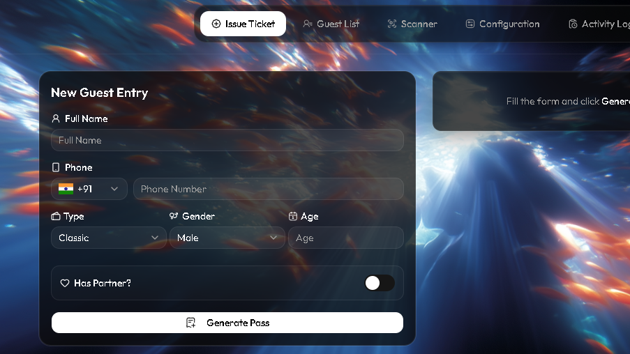 Issue — Entry Pass
